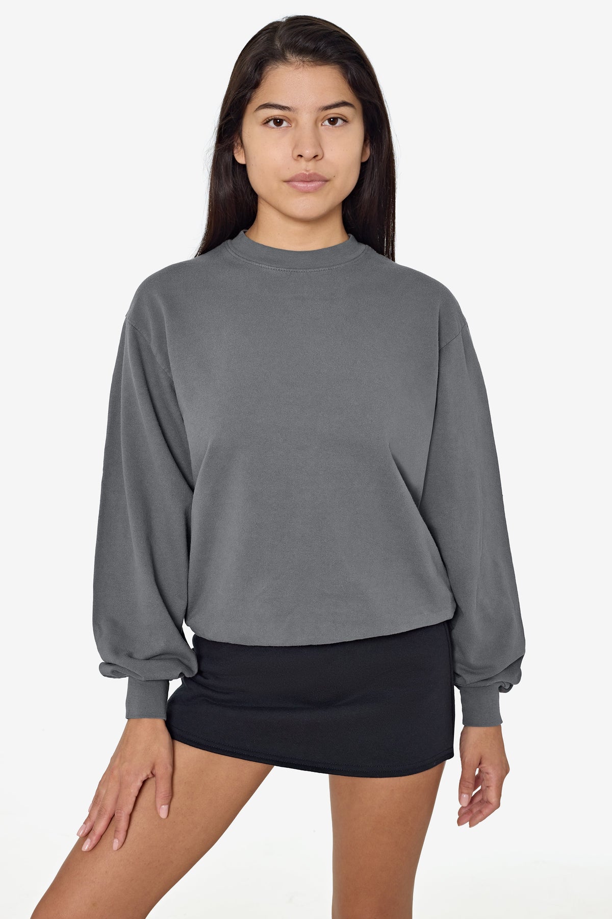MWT07GD - Long Sleeve Garment Dye French Terry Pullover