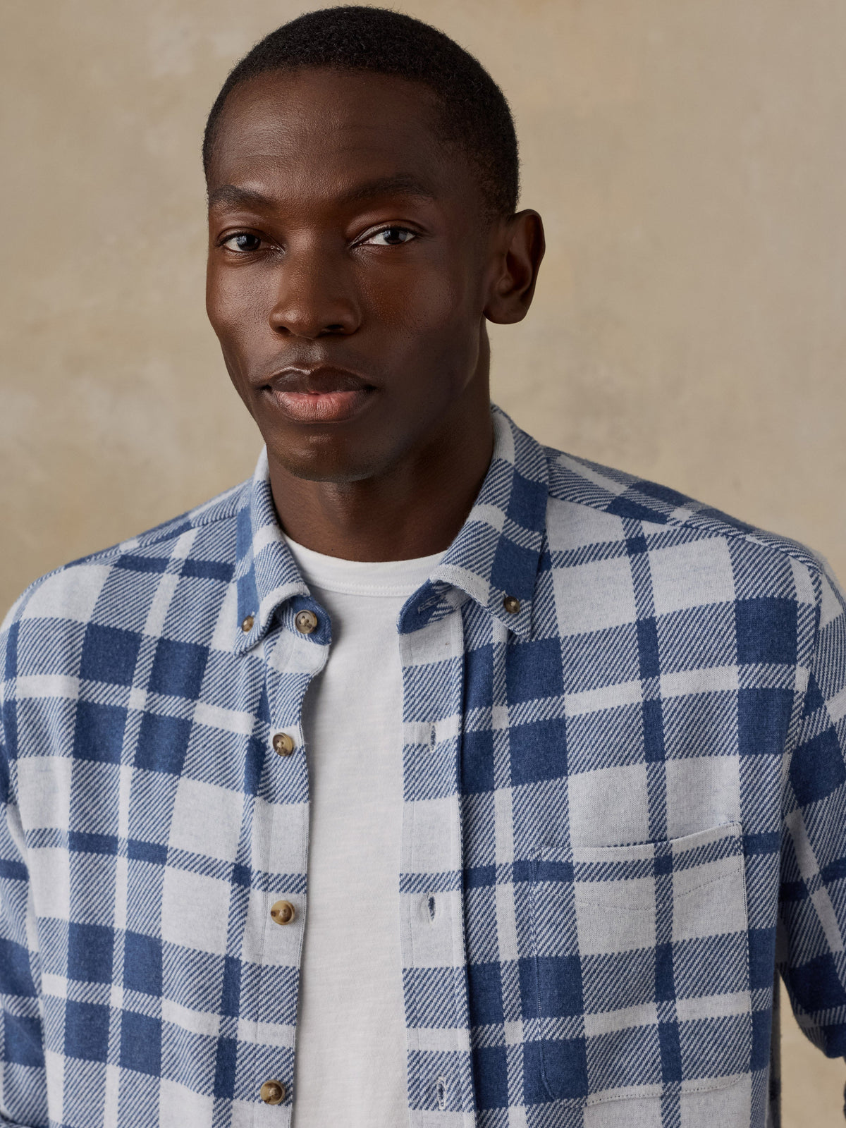 Legend Sweater Shirt (Single Pocket) - Stone Lake Plaid