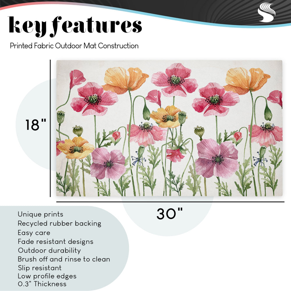 Stupell Studio | Pink Have Wine Greeting Non-Woven Door Mat