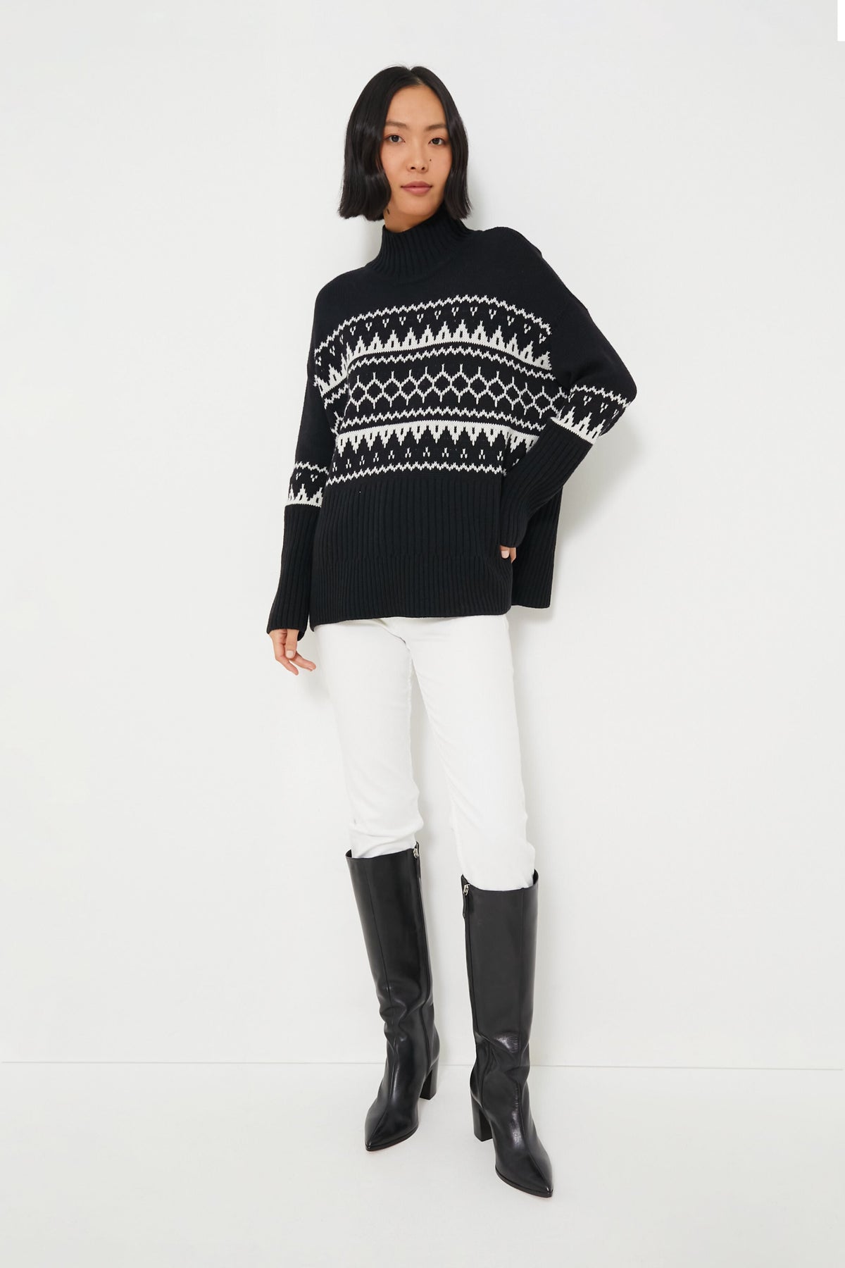 Black Pine Knit Sweater