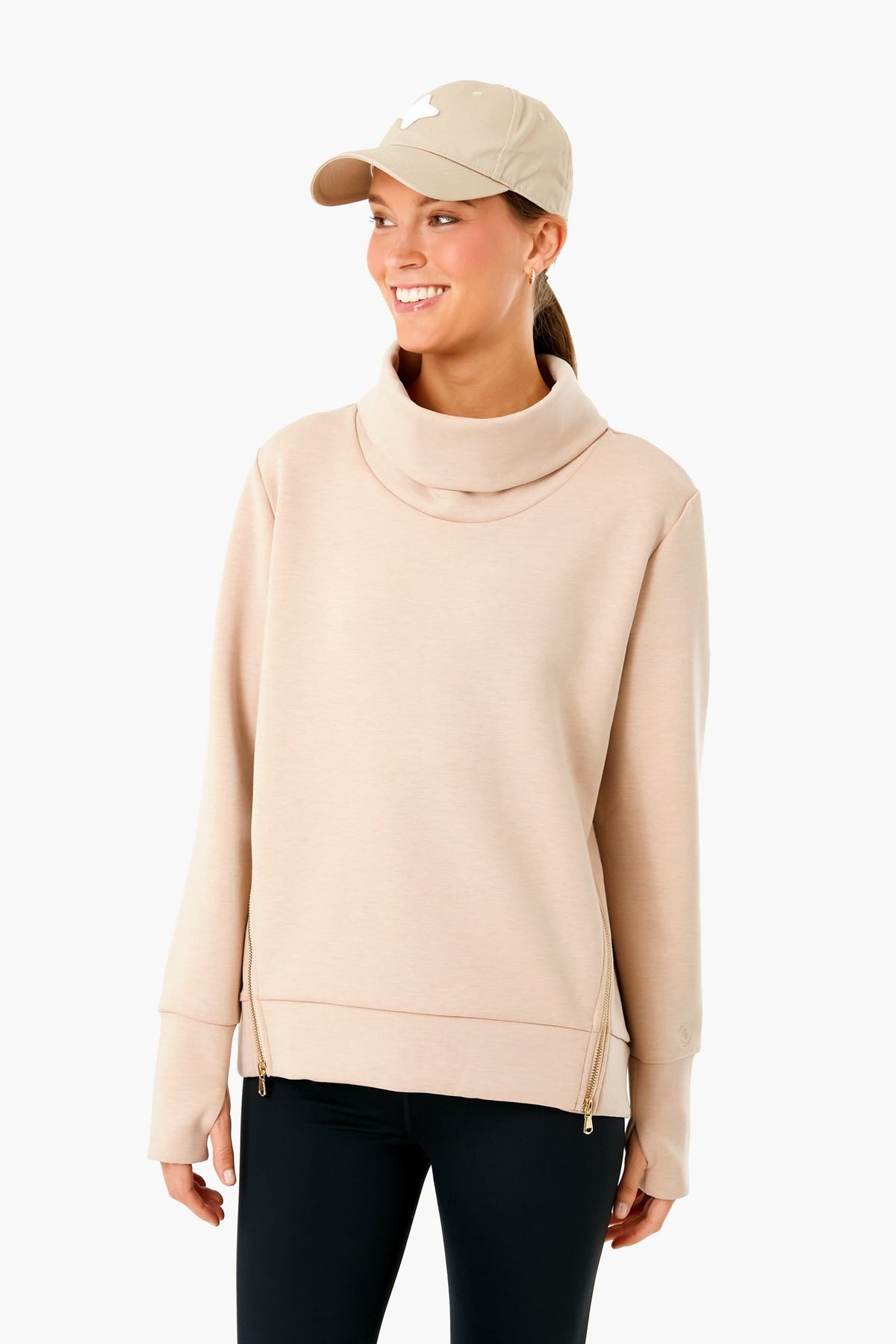 Heather Camel Everyday Pullover