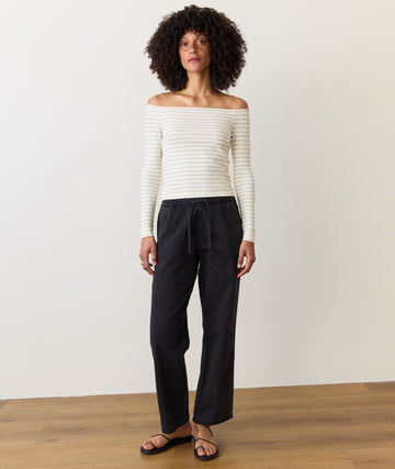 Drawstring Denim Pant
