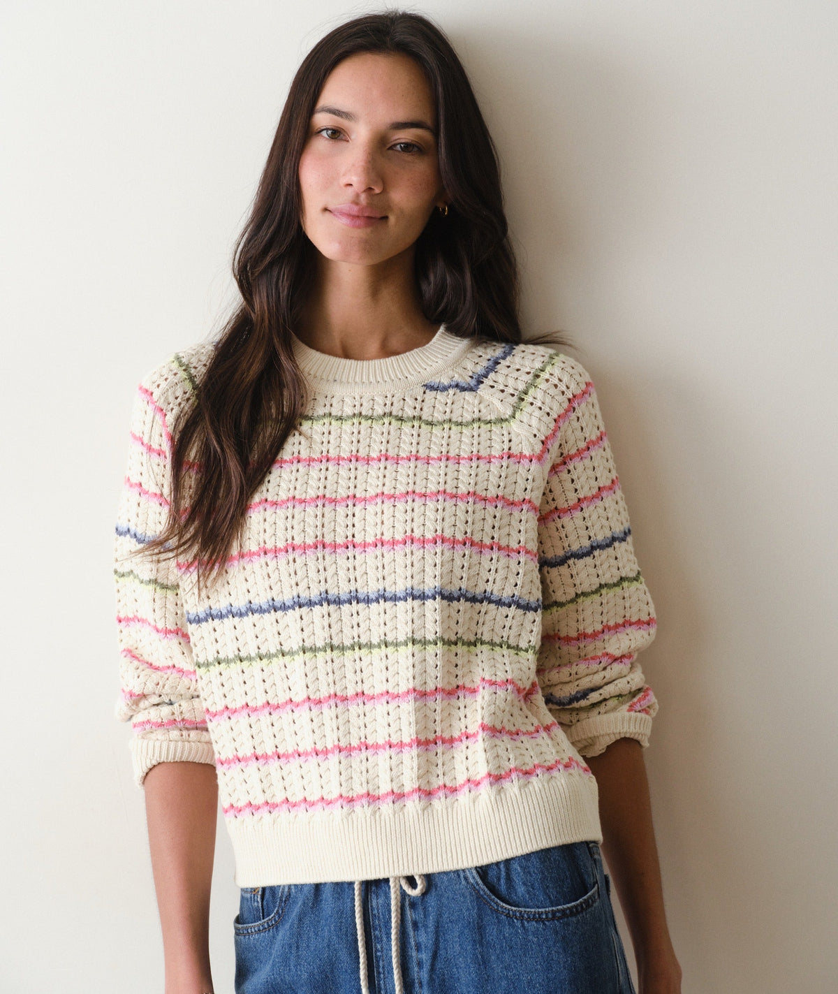 Mina Pointelle Sweater