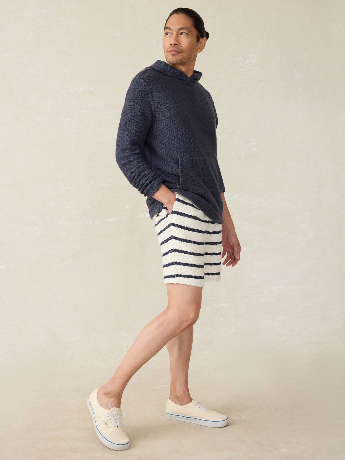 Whitewater Sweatshort - Boothbay Stripe