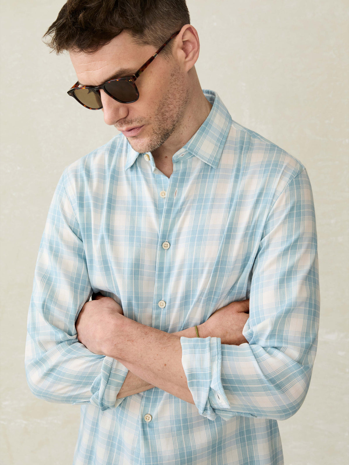 Movement Monterey Shirt - Summer Sky Plaid