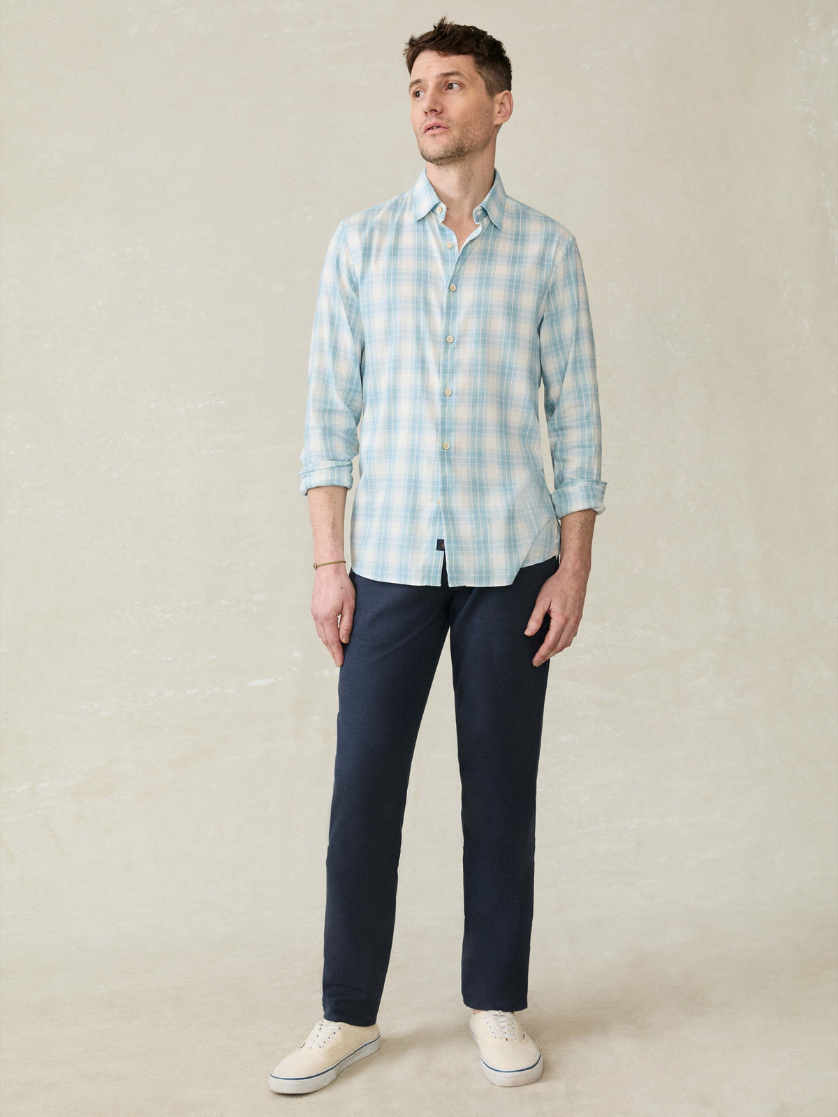 Movement Monterey Shirt - Summer Sky Plaid