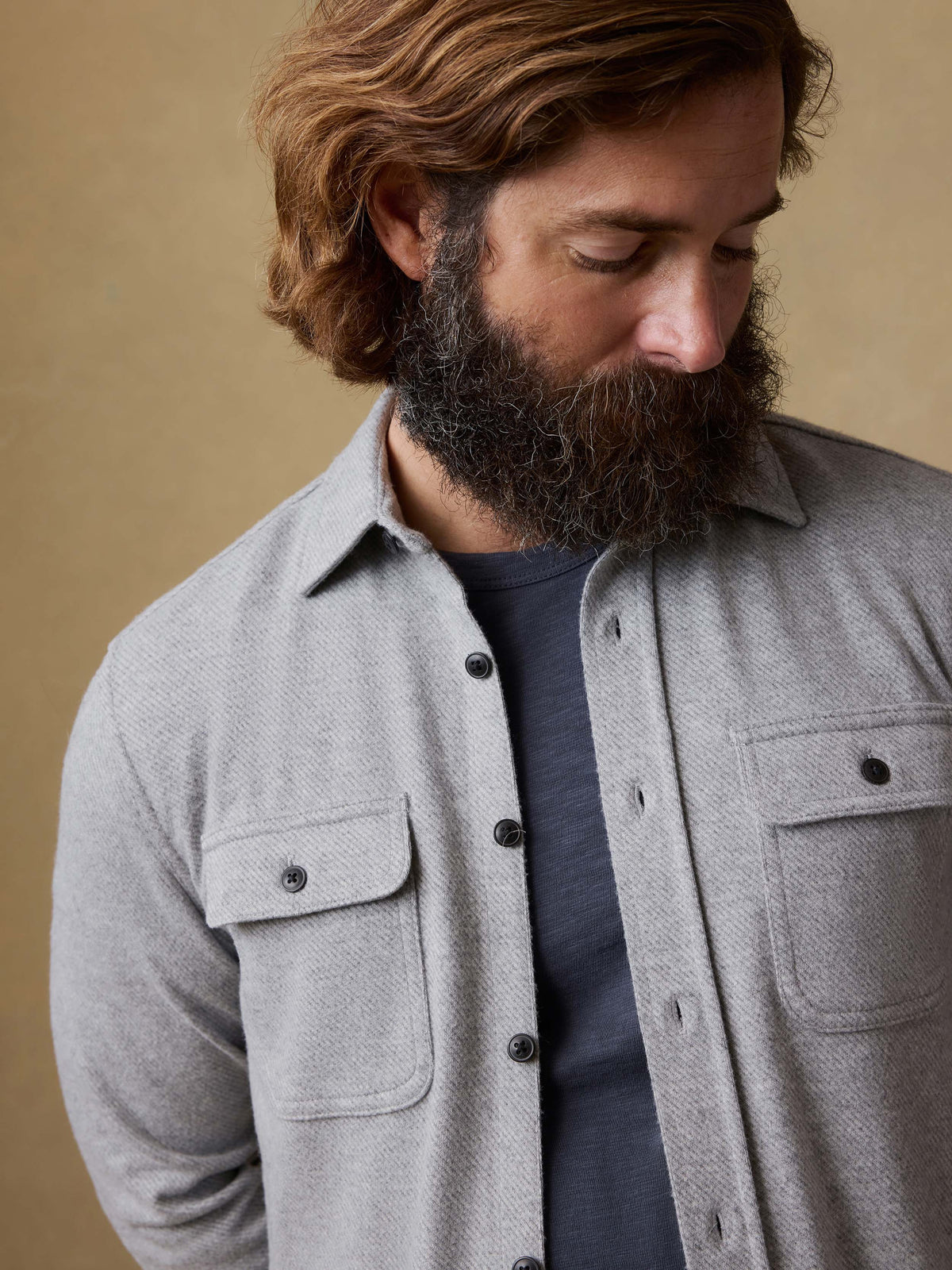 Legend Sweater Shirt - Fossil Grey Twill