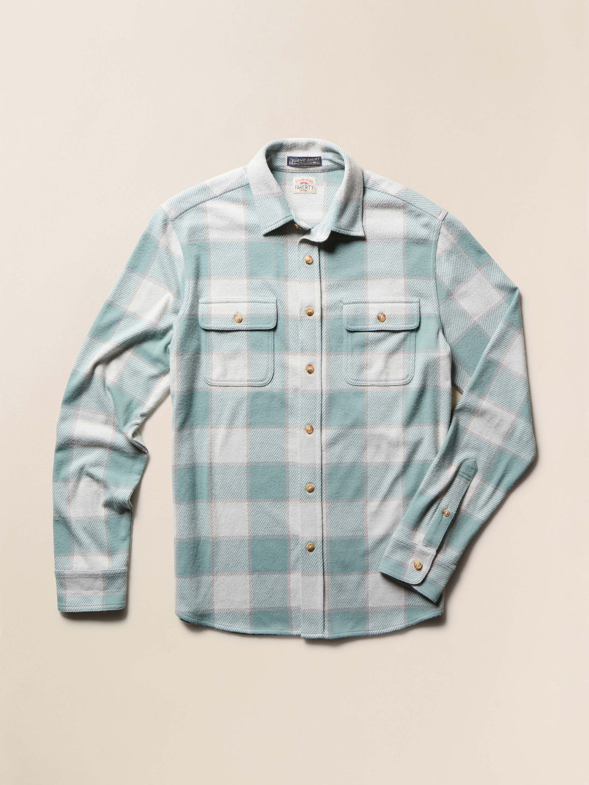 Legend Sweater Shirt - Island Sage Plaid