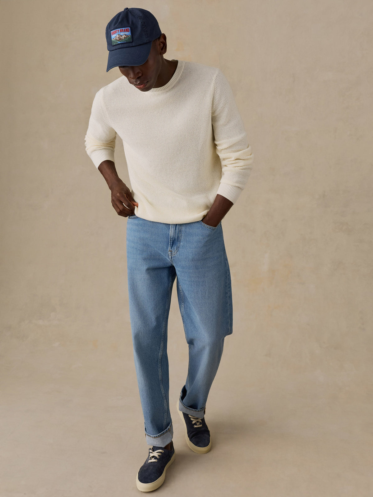 Sunwashed Crewneck Sweater - White Shell