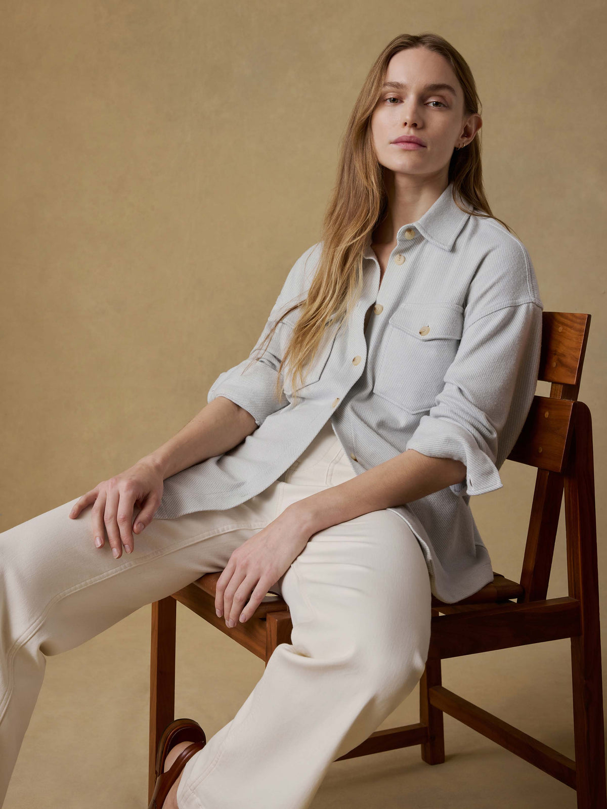 Legend Sweater Overshirt - Rain Cloud Twill