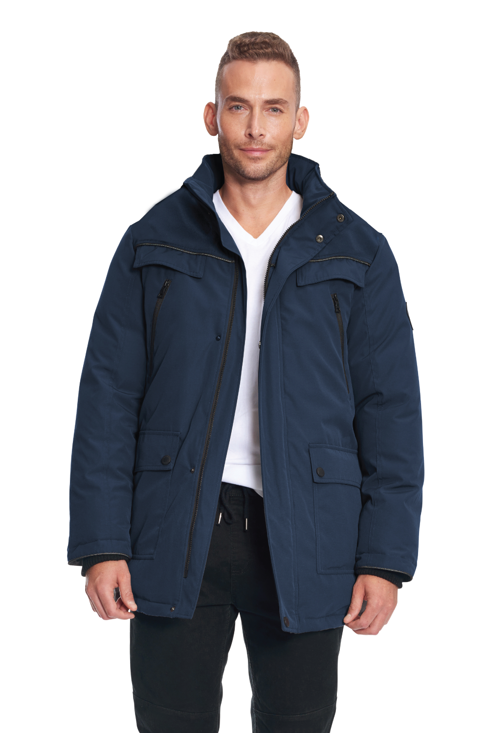 FRASER | MEN'S VEGAN DOWN (RECYCLED) PARKA, NAVY
