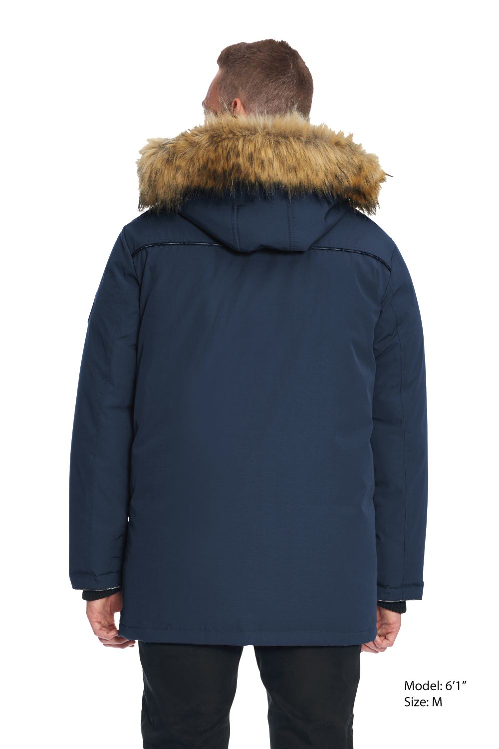 FRASER | MEN'S VEGAN DOWN (RECYCLED) PARKA, NAVY