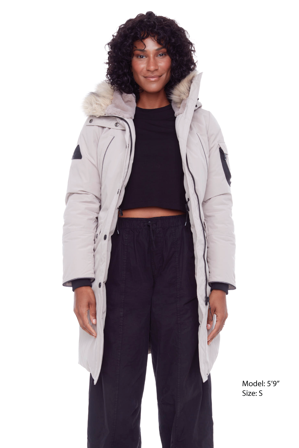 LAURENTIAN | WOMEN'S VEGAN DOWN (RECYCLED) LONG PARKA, TAUPE