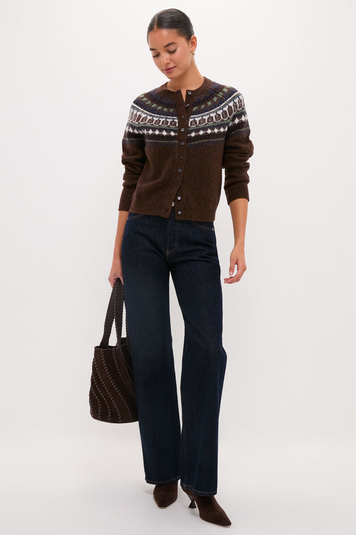 Chestnut Charlotte Wool Fairisle Sweater