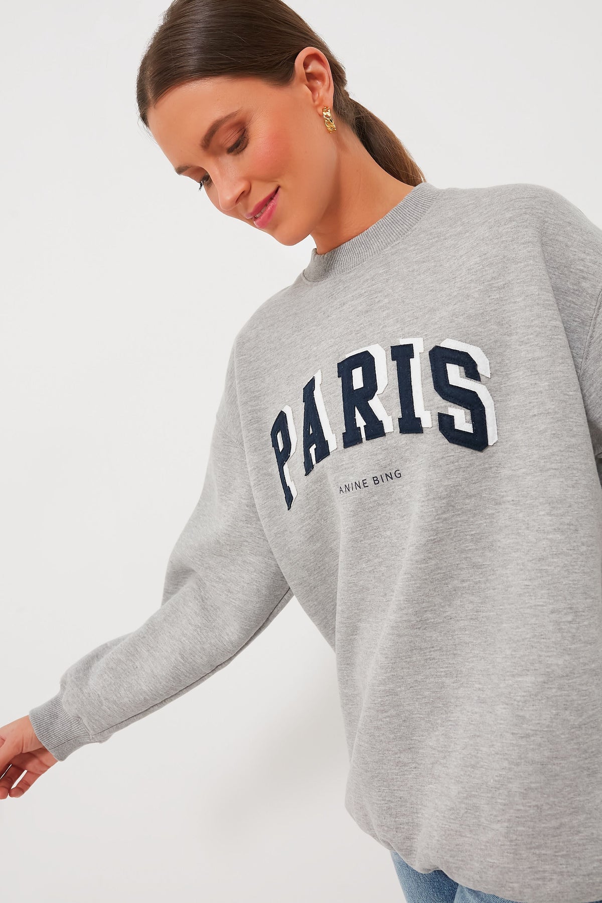 Grey Melange Paris Tyler Sweatshirt