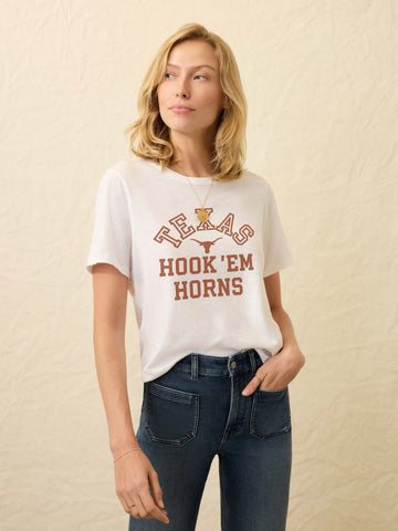 University of Texas Sunwashed Regenerative Tee - White