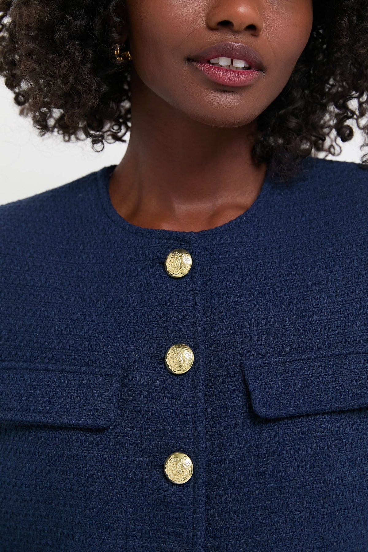 Navy Tweed Jennings Jacket