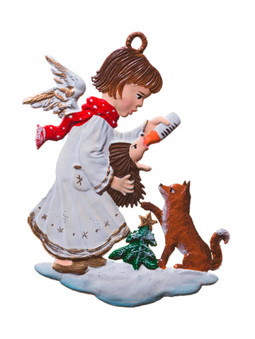 Wilhelm Schweizer Pewter A Helping Hand Ornament