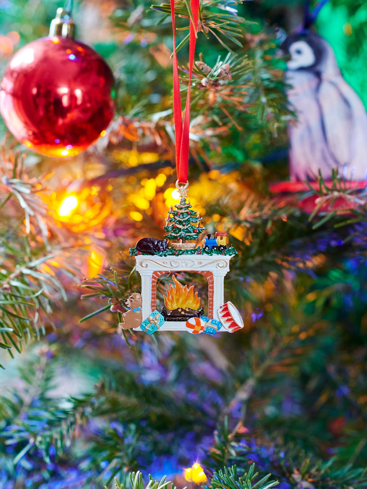 Wilhelm Schweizer Pewter Cozy Fireplace Ornament