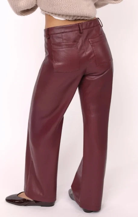 NIGHT VISION FAUX LEATHER PANTS