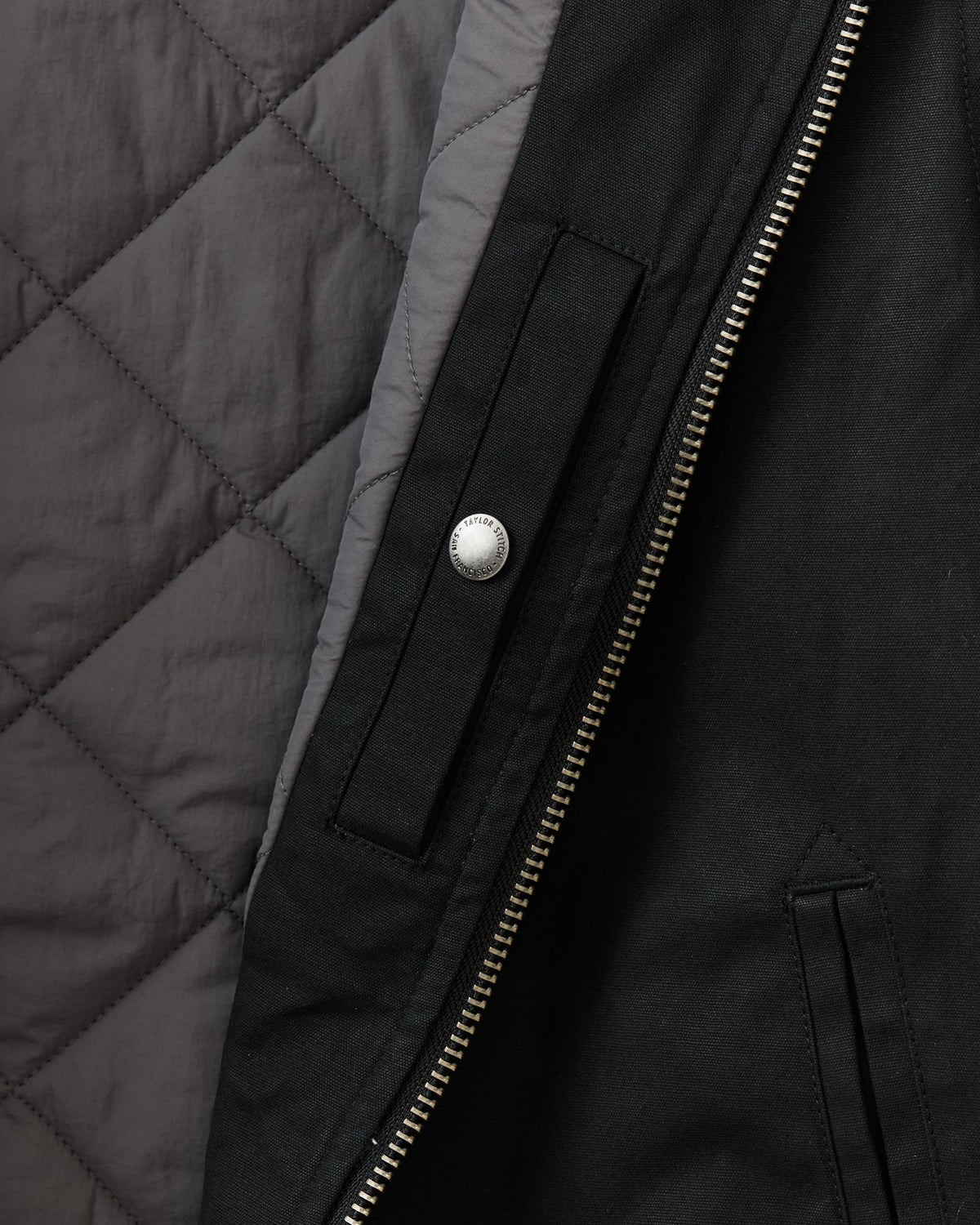 The Insulated Bomber Jacket in Coal Dry Wax