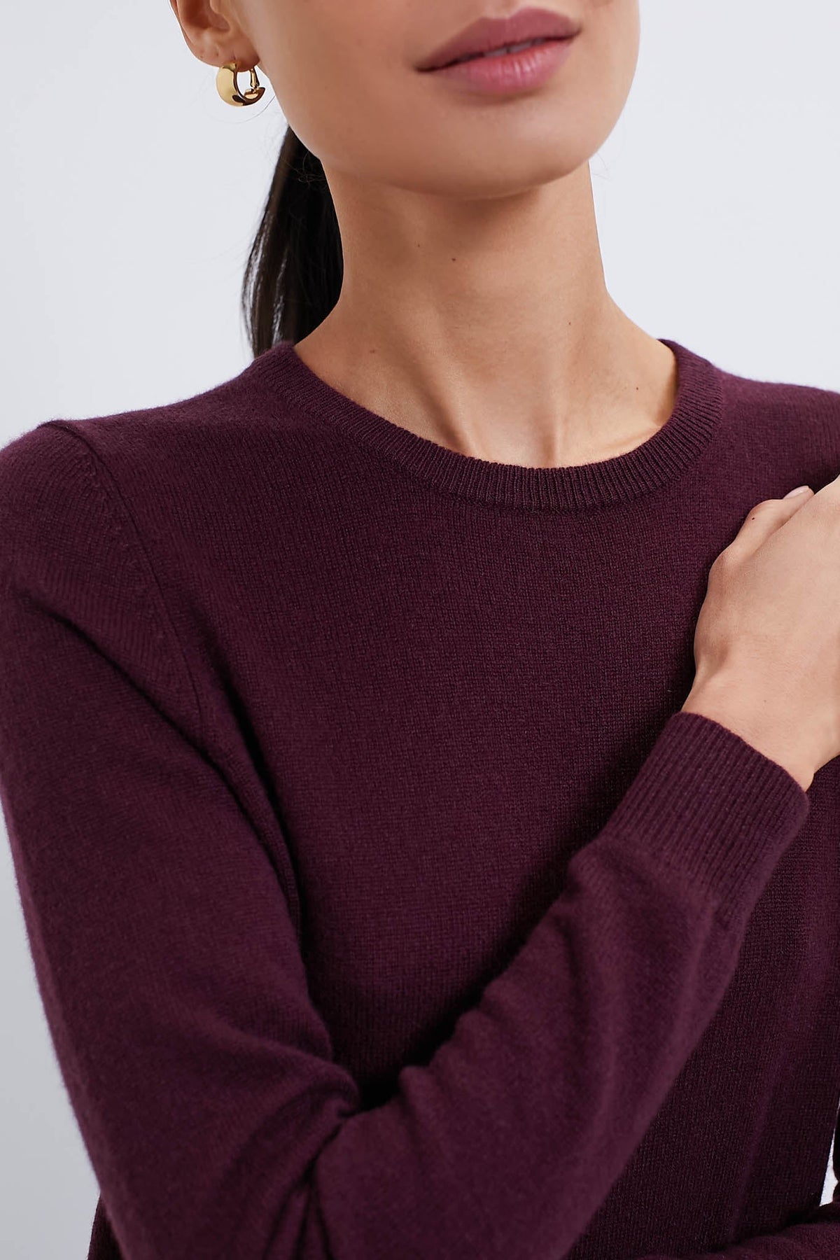 Winetasting Cashmere Elizabeth Crewneck