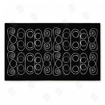 El Perkin | Swirling Spiral Elementals Non-Woven Door Mat