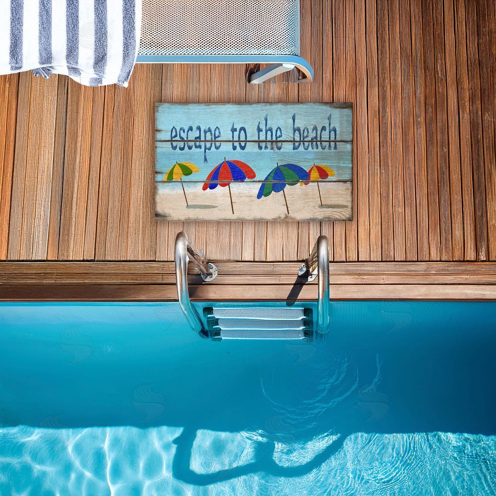Gail Fraser | Rustic Escape To Beach Non-Woven Door Mat