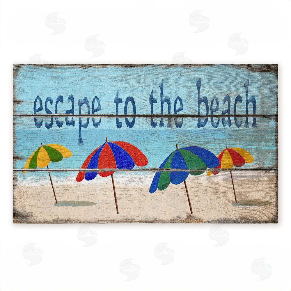 Gail Fraser | Rustic Escape To Beach Non-Woven Door Mat