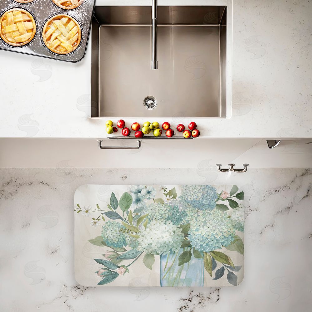 Nan | Blue Hydrangeas Galore Anti-Fatigue Mat