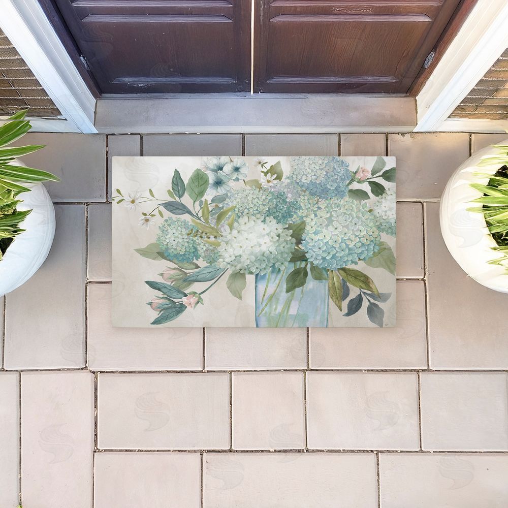 Nan | Blue Hydrangeas Galore Non-Woven Door Mat