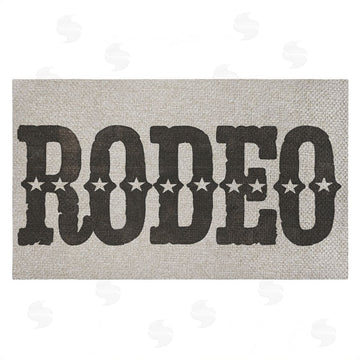 Sisi and Seb | Rodeo with Western Stars Faux Sisal Door Mat