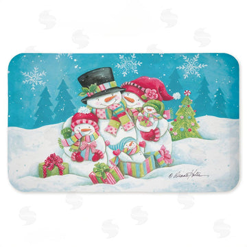 Diane Kater | Vintage Snowman Family Anti-Fatigue Mat