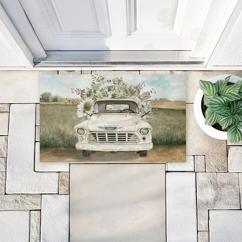 Cindy Jacobs | Vintage Flower Delivery Non-Woven Door Mat