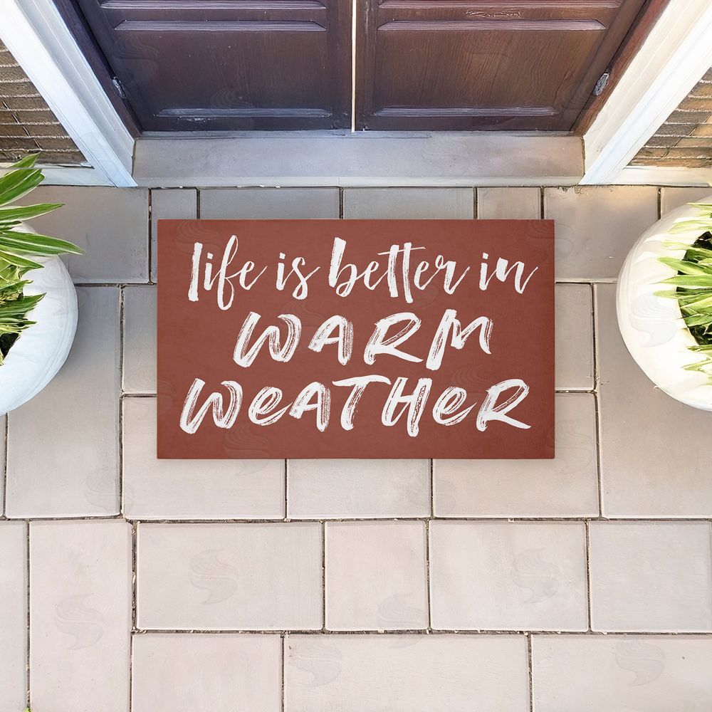 Lettered and Lined | Better In Warm Weather Non-Woven Door Mat