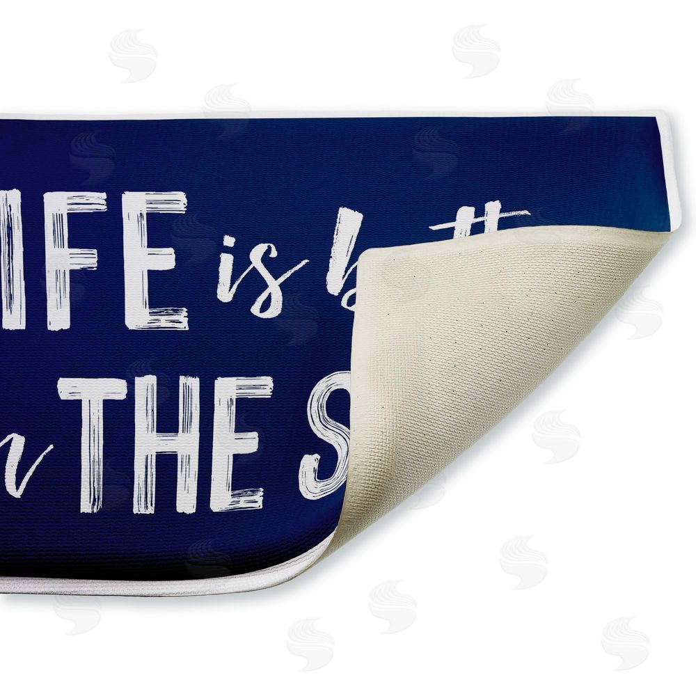 Lettered and Lined | Better In The Surf Sentiment Plush Bath Mat