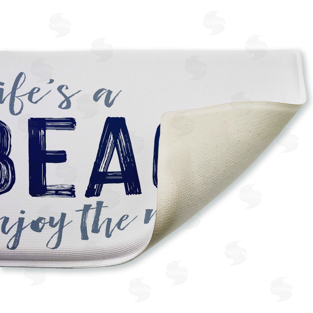 Lettered and Lined | Life's A Beach Enjoy Plush Bath Mat