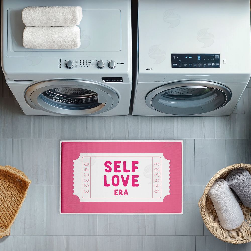 Lettered and Lined | Self Love Era Ticket Plush Bath Mat