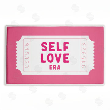 Lettered and Lined | Self Love Era Ticket Plush Bath Mat