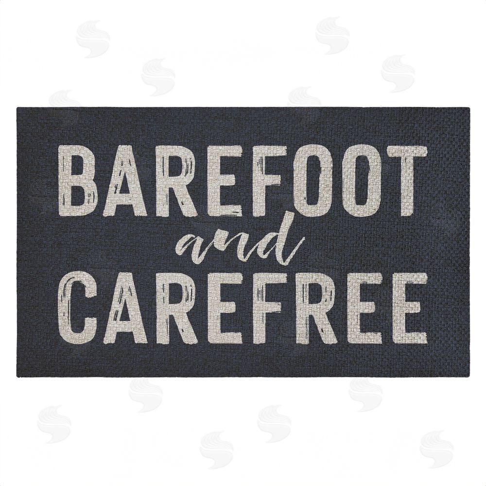 Lettered and Lined | Barefoot & Carefree Summertime Faux Sisal Door Mat