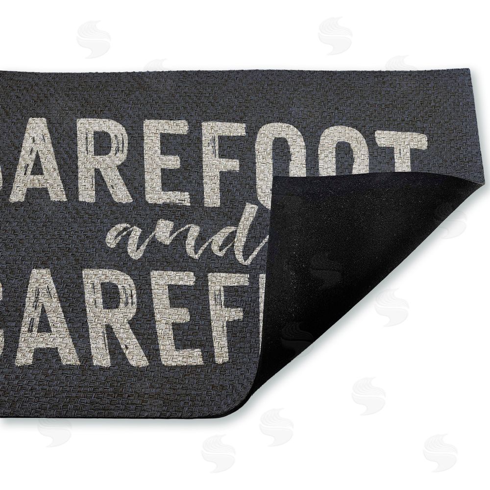 Lettered and Lined | Barefoot & Carefree Summertime Faux Sisal Door Mat