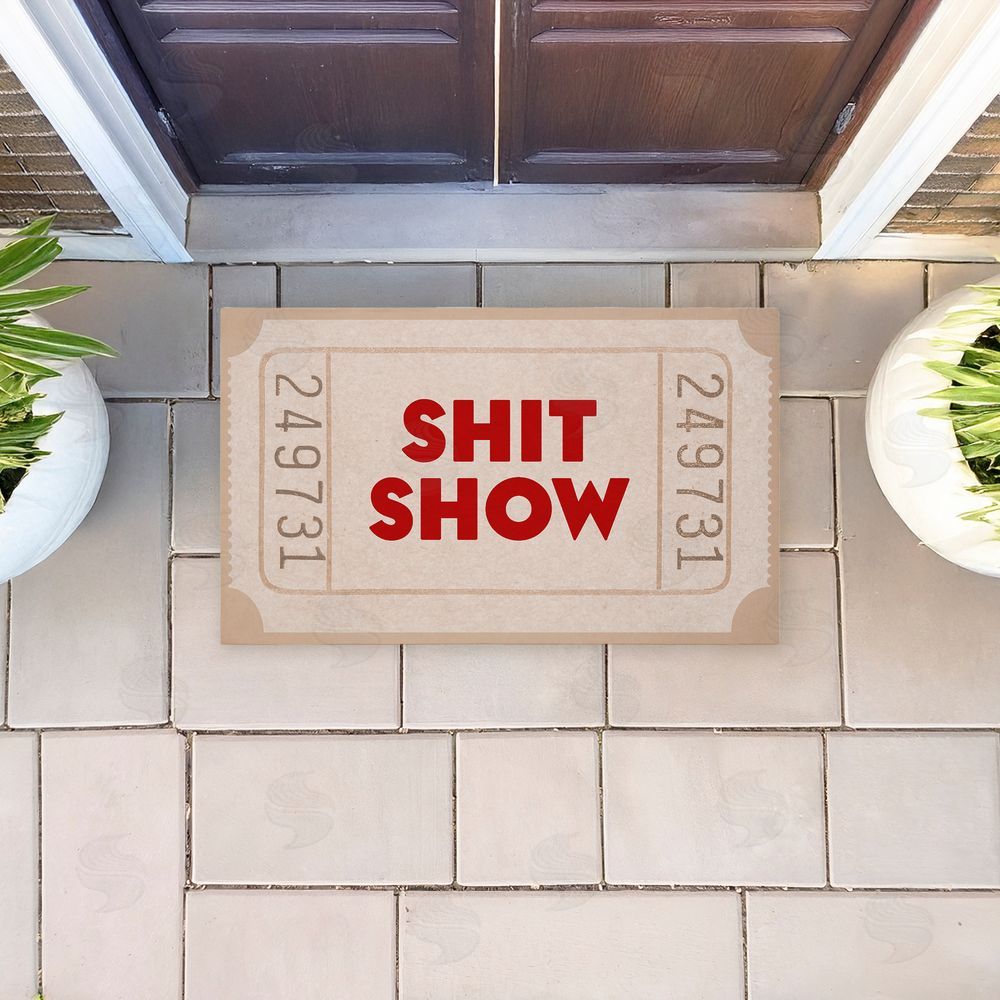 Stupell Studio | Sh*t Show Ticket Neutrals Non-Woven Door Mat