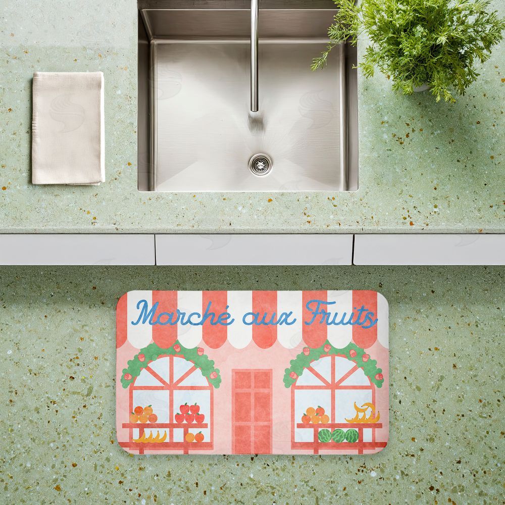 Stupell Studio | French Fruit Market Kitchen Anti-Fatigue Mat