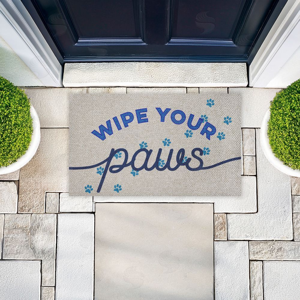 Stupell Studio | Wipe Your Paws Greeting Faux Sisal Door Mat