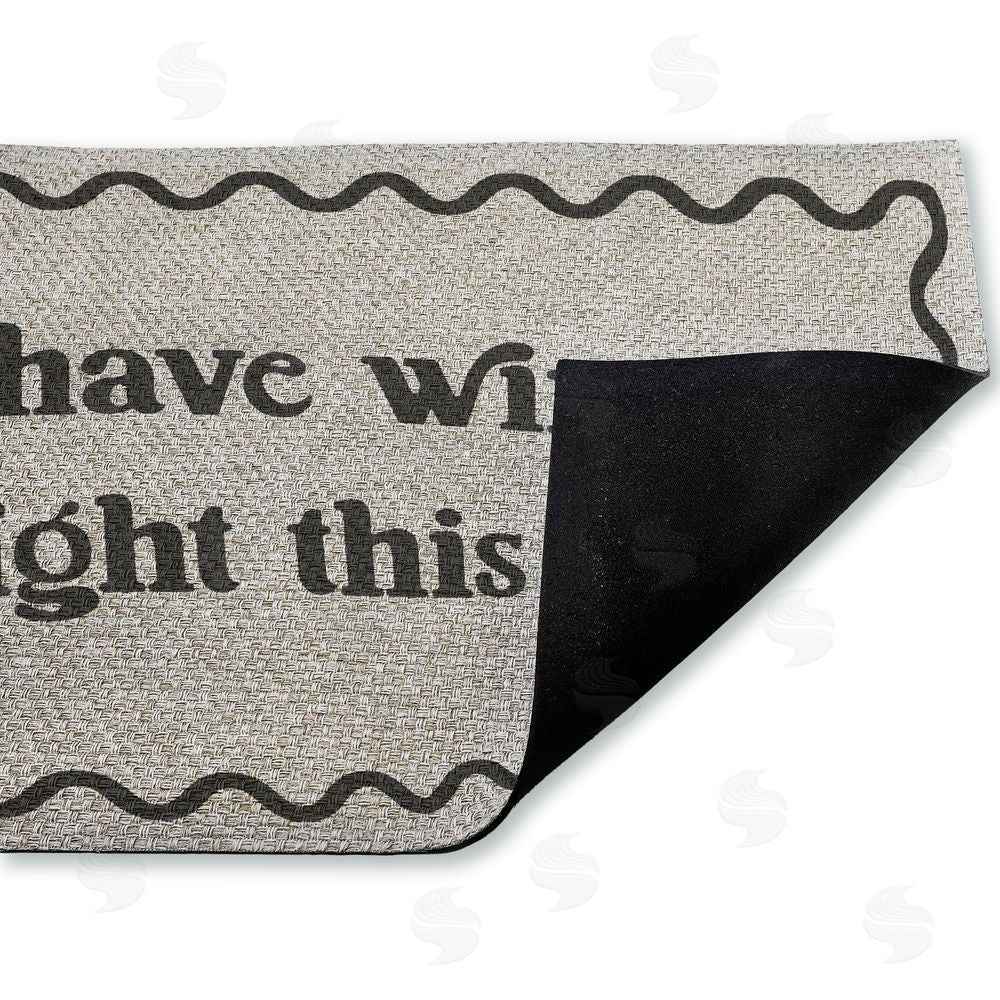 Stupell Studio | Have Wine Right This Way Faux Sisal Door Mat