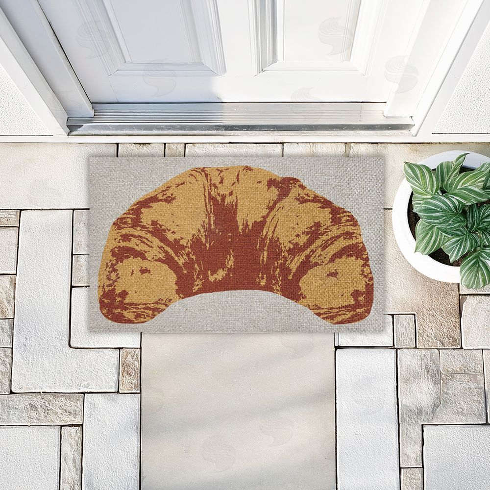 Stupell Studio | Pop Style Croissant Faux Sisal Door Mat