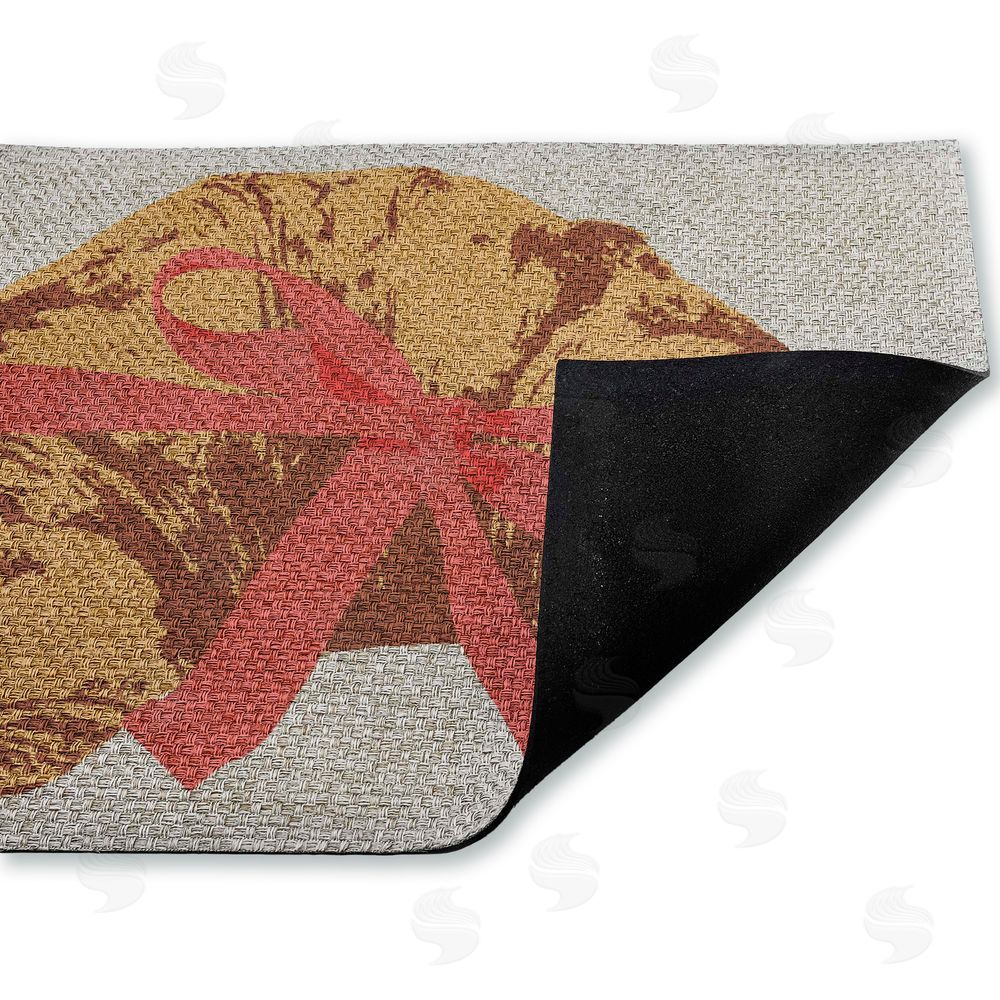 Stupell Studio | Bakery Croissant with Ribbon Faux Sisal Door Mat