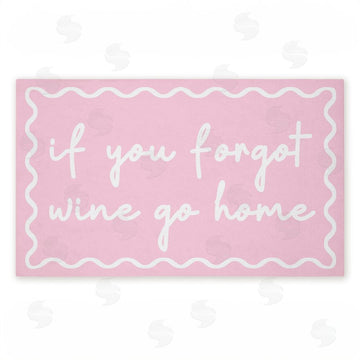 Stupell Studio | If You Forgot Wine Pink Non-Woven Door Mat