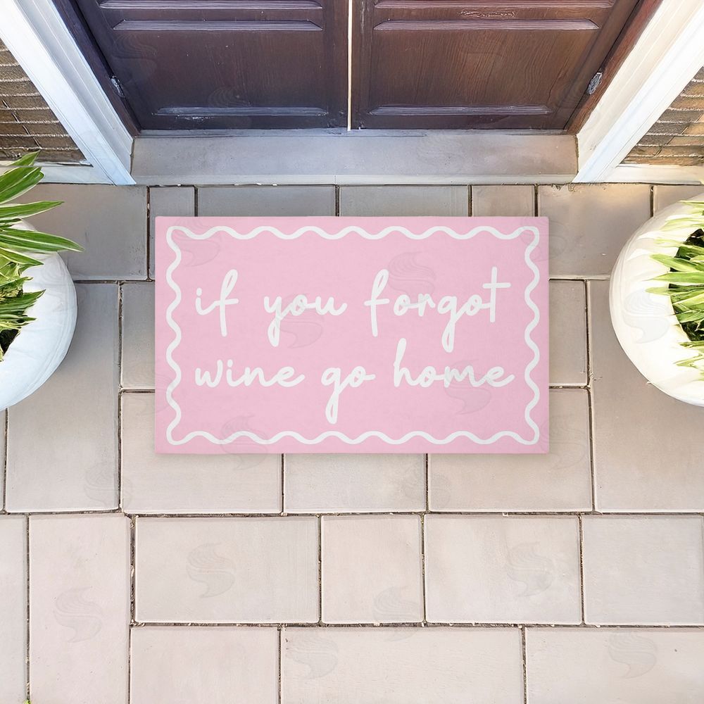 Stupell Studio | If You Forgot Wine Pink Non-Woven Door Mat