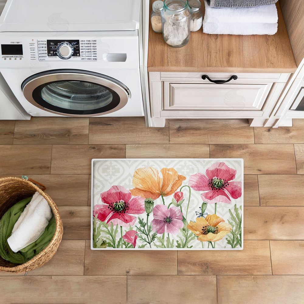 Kim Allen | Poppy Place on Geometric Plush Bath Mat